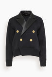 Sacai Cotton Cashmere Knit Jacket in Black