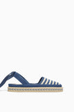 Rothy's The D'Orsay Espadrille in Deep Sea Stripe