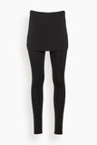 THE PARK Joy Skirted Leggings in Black