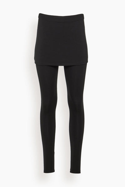 Joy Skirted Leggings in Black