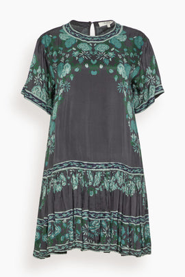 Tulla Print Short Sleeve Dress in Multi