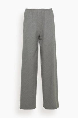 Bias Cut Trouser in Heather Grey