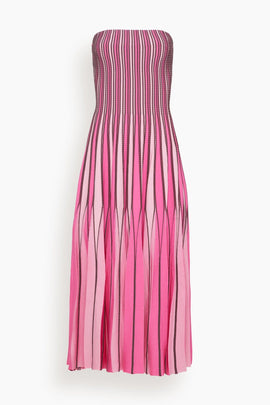 Soleil Midi Dress in Berry Multi