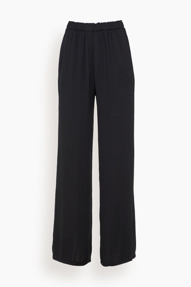 Forte Forte Pants Double Georgette Elasticated Pants in Nero