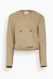 Loulou Studio Jackets Habriel Jacket in Beige Loulou Studio Habriel Jacket in Beige