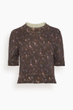 Dorothee Schumacher Delicate Statement Pullover in Winter Blossom Dark Brown