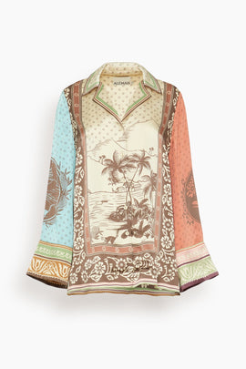 Alberta Silk Shirt in Multi