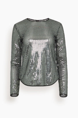 Hilda Top in Gunmetal