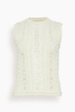 Sea Tops Dentelle Knit Tank Top in Arctic