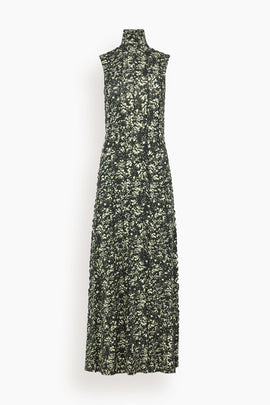 Valentina Dress in Black/Lemon