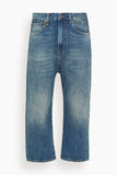 R13 Tailored Drop Jean in Kellen Blue