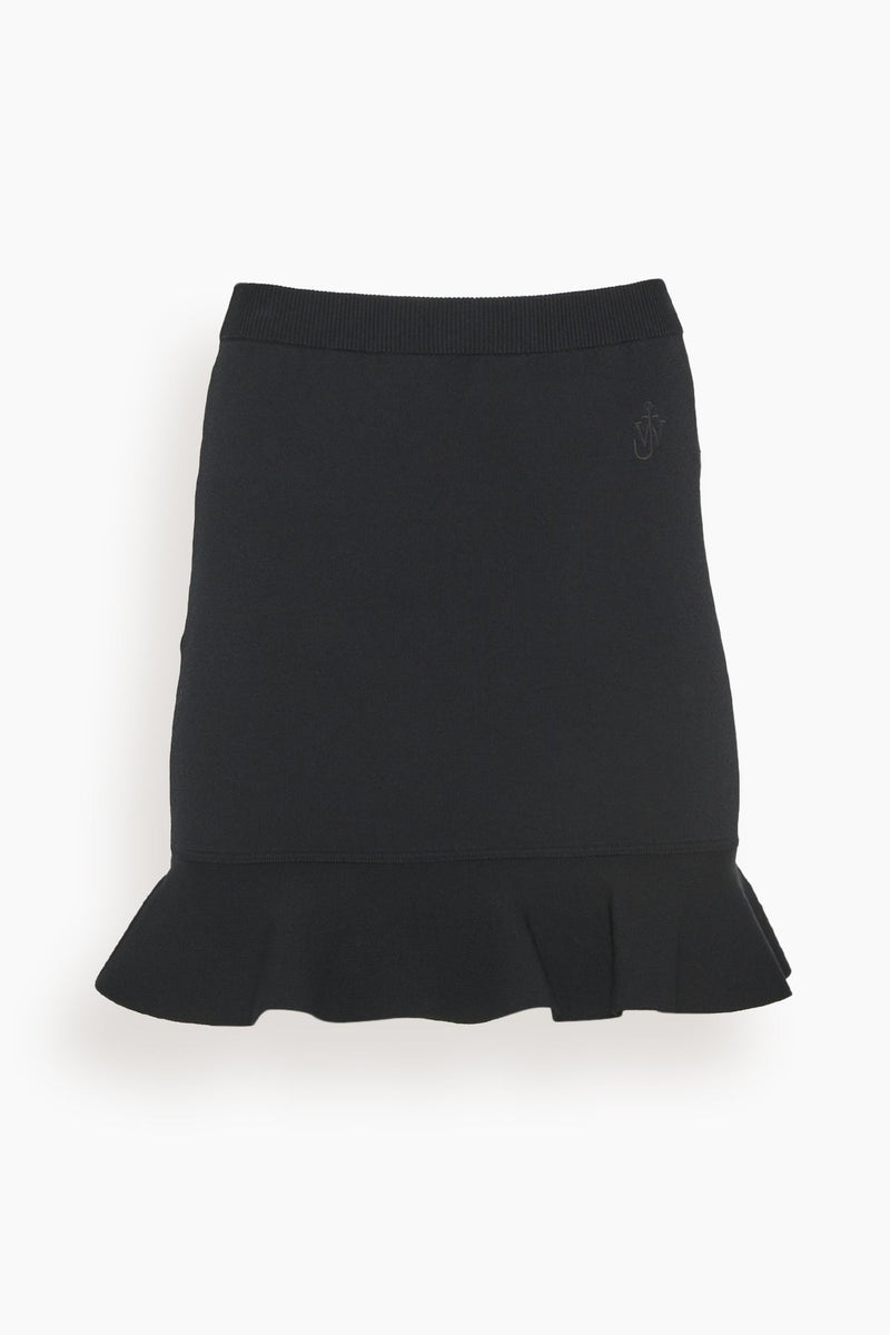 JW Anderson Ruffled Hem Mini Skirt in Black – Hampden Clothing