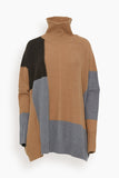 Apiece Apart Sweaters Oversized Turtleneck Sweater in Grey Combo Apiece Apart Oversized Turtleneck Sweater in Grey Combo