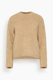 Forte Forte Stretch Baby Suri Alpaca Oversized Sweater in Honey