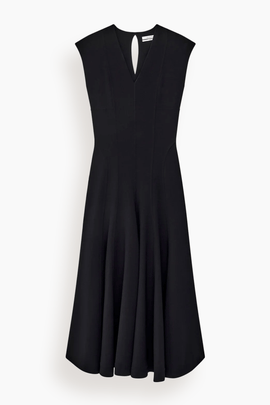 Double Face Cutout Dress in Black