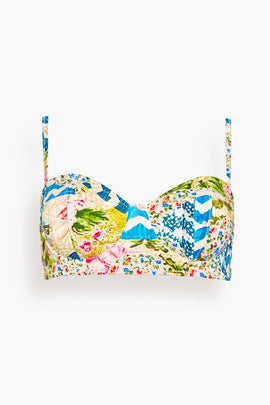 Bikini Top in Morning Glory