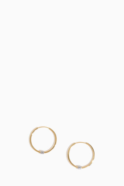Joia Slim Hoops in Yellow Gold