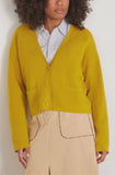 Dries Van Noten Sweaters Toos Cardigan in Mustard Dries Van Noten Toos Cardigan in Mustard