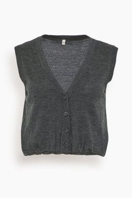 Balloon Vest in Charcoal