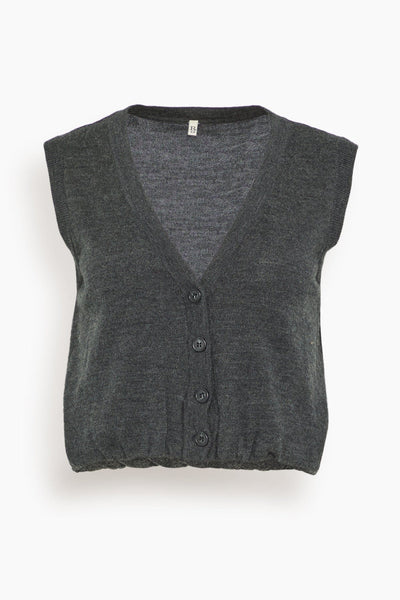 Balloon Vest in Charcoal