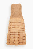 Simkhai Santana Bustier Midi Dress in Straw