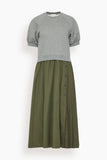 Tanya Taylor Shayna Dress in Heather Gray