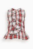 Hunter Bell Doering Top in Carlyle Plaid