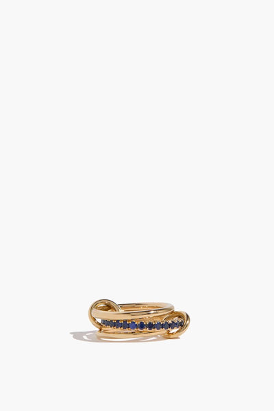 Petunia YG Bleu Ring in Yellow Gold