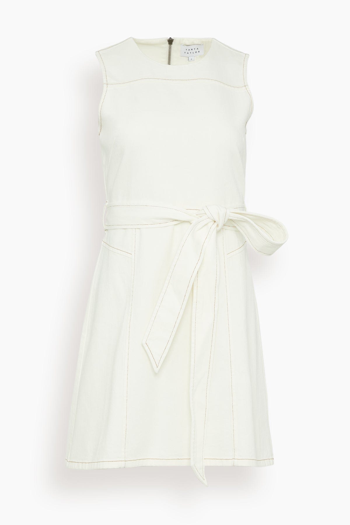 Tanya Taylor Claudia Dress in Chalk