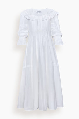 Selena Dress in White