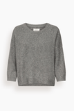 Loulou de Saison Azali Crewneck Sweater in Anthracite