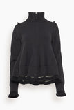 Sacai Knit Blouson in Black
