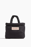 Marni Nylon Puff Small Tote Bag in Black
