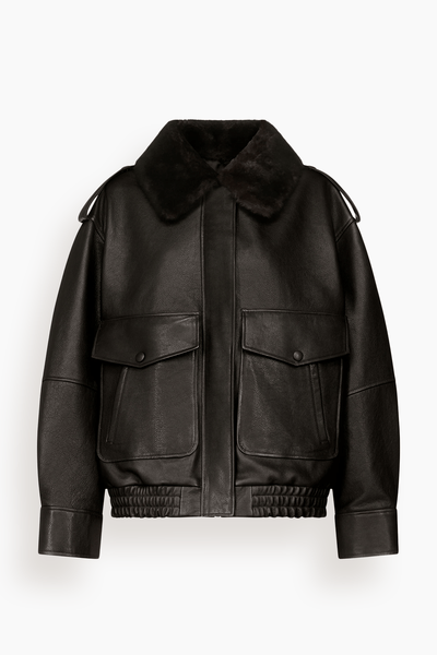 Russo Military Jacket in Coffee/Dark Brown