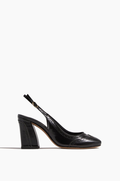 Slingback Brogue Pump 85 in Black