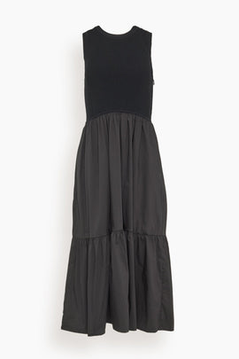 Crew Neck Josephina Dress in Black