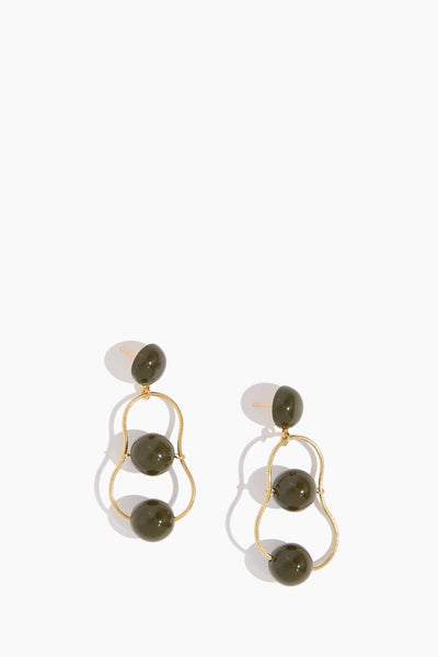 Orwell Earring in Seaweed