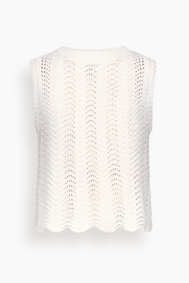 Vittoria Tank Top in Ivory