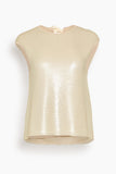 Saint Art Bowen Sequin Tank in Pearl