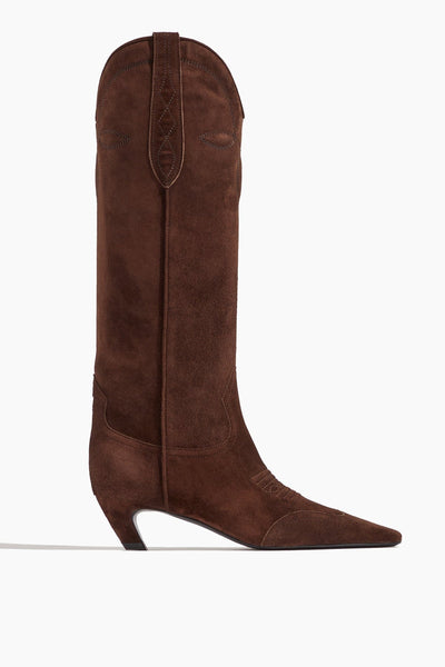 Dallas Knee High Boot in Coffee