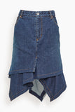 Sacai Skirts Denim Skirt in Blue