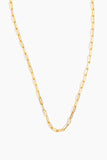 Vintage La Rose Necklaces 16" Mini Link Paperclip Chain Necklace in 14k Yellow Gold