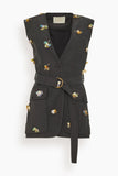 Ulla Johnson Jackets Twyla Vest in Noir Twyla Vest in Noir
