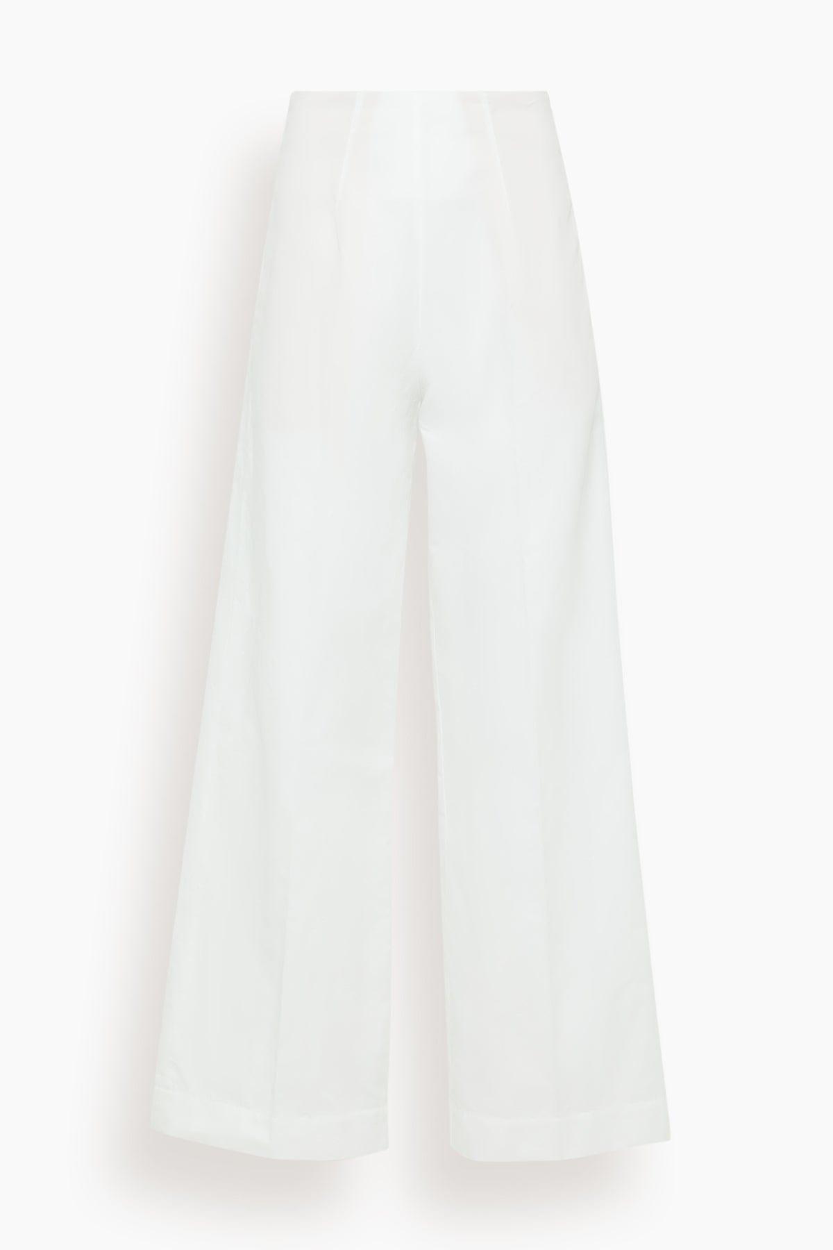Forte Forte Chic Cotton Linen Wide Leg Pants in Giglio