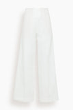 Forte Forte Chic Cotton Linen Wide Leg Pants in Giglio