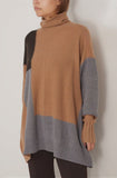 Apiece Apart Sweaters Oversized Turtleneck Sweater in Grey Combo Apiece Apart Oversized Turtleneck Sweater in Grey Combo
