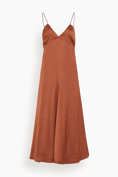 green emerald velvet dress Schiffer Slip Midi Dress Rust| Beginning Boutique US 14