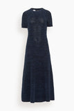 Proenza Schouler White Label Mel Dress in Marled Cotton Navy/Black Ombre