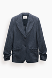 Dorothee Schumacher Fluid Denim Jacket in Denim Blue