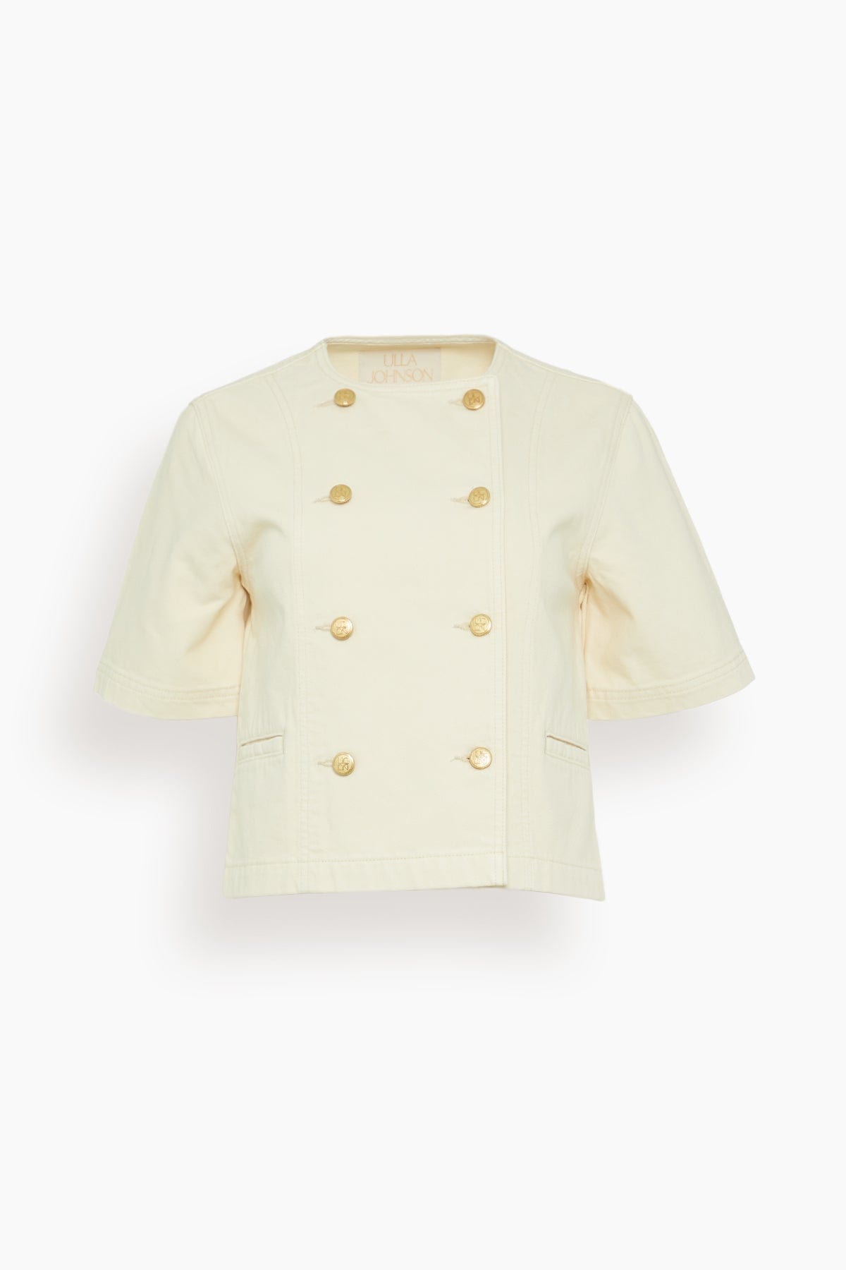 Ulla Johnson The Serge Short Sleeve Jacket in Birch